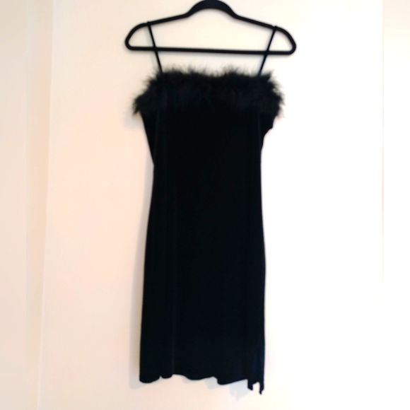 90s Baddie Boa Dress - Picture 1 of 5